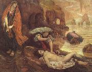 Brown, Ford Madox The Finding of Don Juan by Haidee USA oil painting reproduction